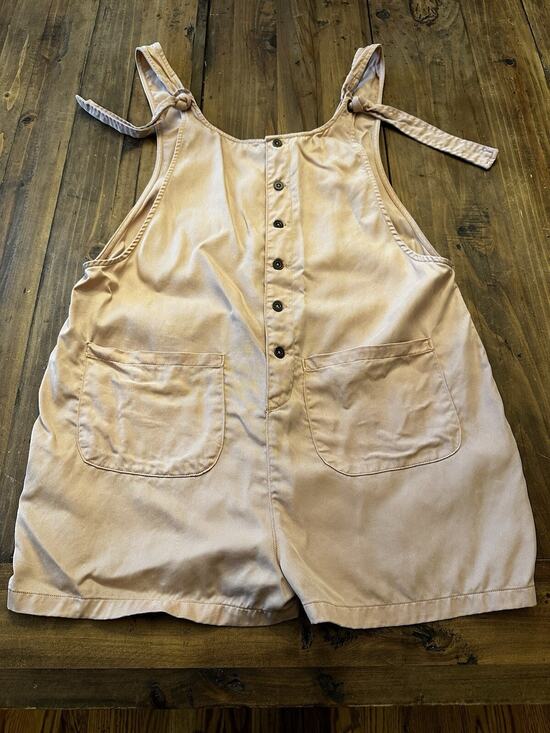 Urban Outfitters Pants - BDG Urban Outfitters Peach Button Women's Romper Shorts Overalls Size Medium
